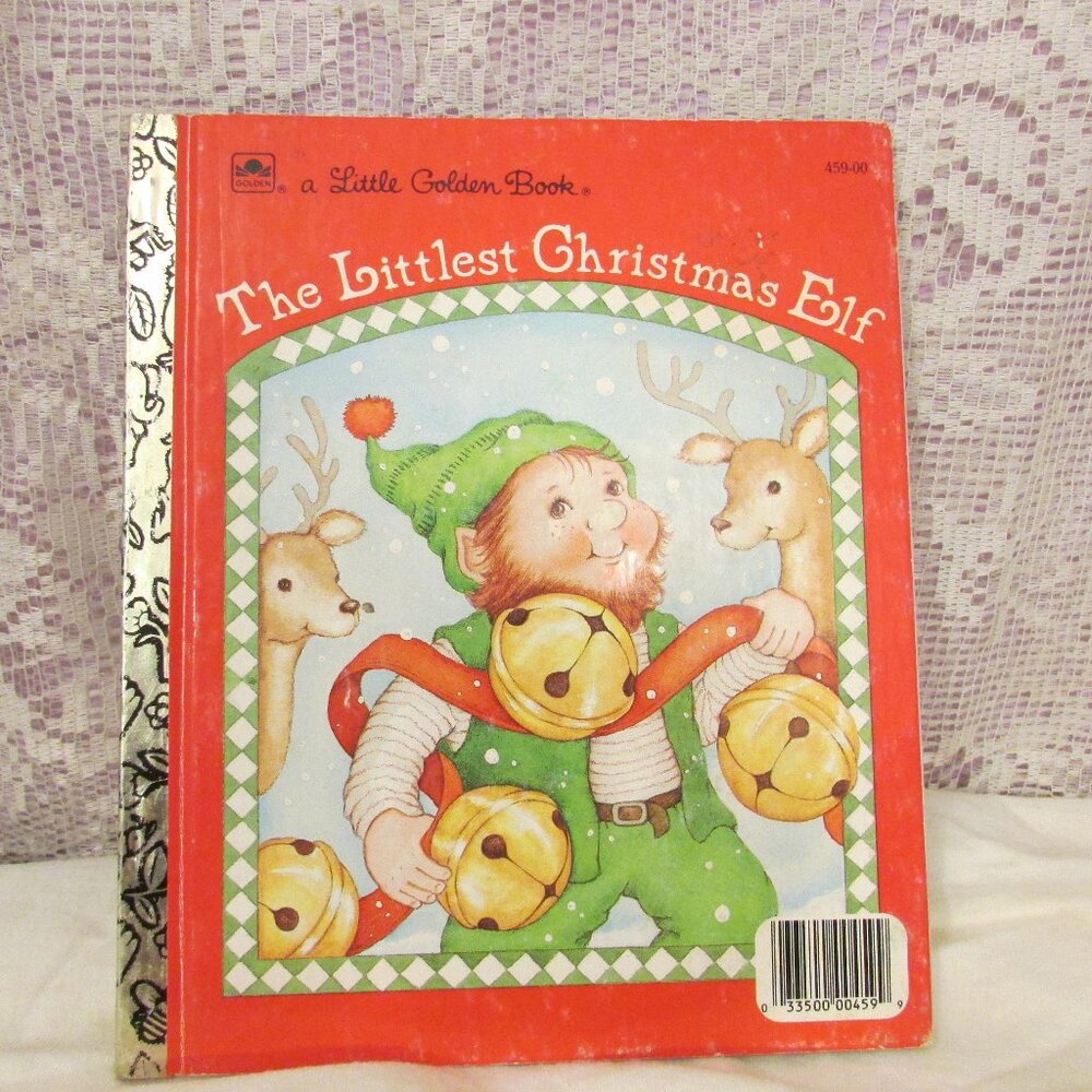 Little Golden Book The Littlest Christmas Elf Book Vintage